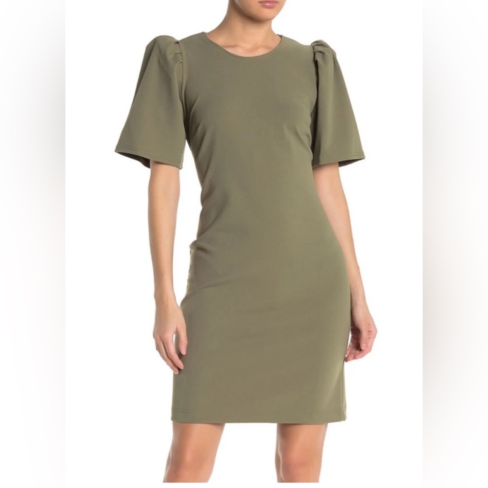 NWT Sharagano Puff sleeve dress